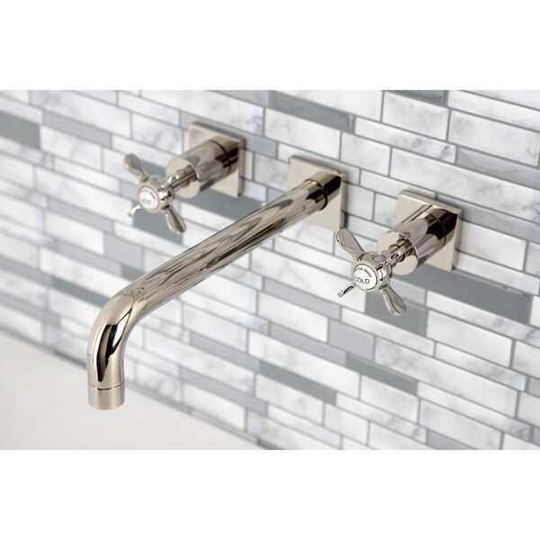 KS6026BEX Wall Mount Tub Faucet, Polished Nickel